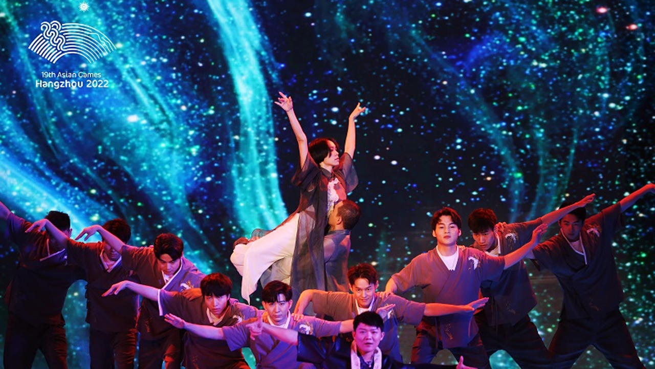 杭州亚运会开幕式主创团队发布会霹雳舞表演