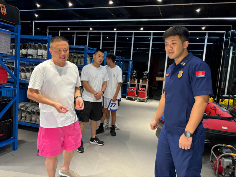 得荣县消防救援大队在浙江消防总队桐庐大队考察